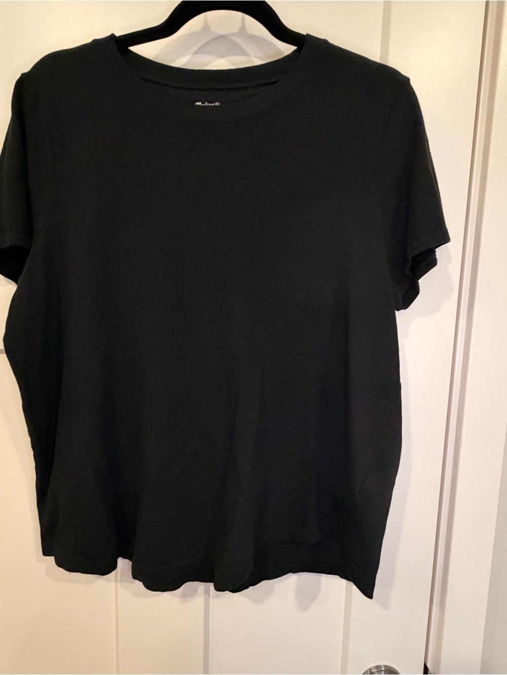 Madewell Black Relaxed Short-Sleeve Crew Tee